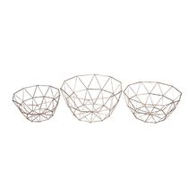 Geometric Nordic Style Storage Wire Bowl