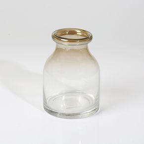 Deco Flower Vase Short Grey