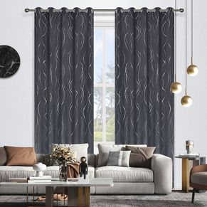 Ripple Room Darkening Eyelet Curtain