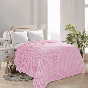 Dot Burnt-Out Flannel Blanket