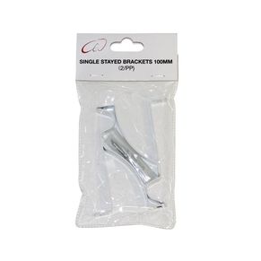 Single Stayed Brackets 100mm (2/pp)