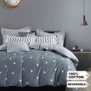 Geometric Quilt Cover Set