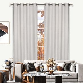 Mercury Blockout Eyelet Curtain 140x220cm