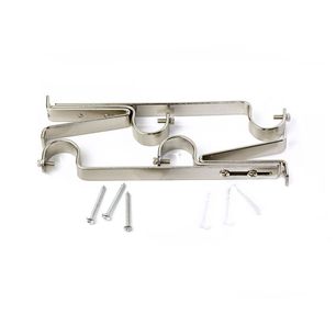 19/22mm Curtain Rod Double Brackets 2/Pack