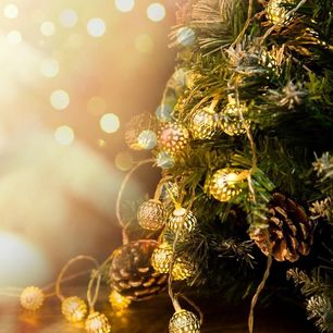 Silver Ball String Lights