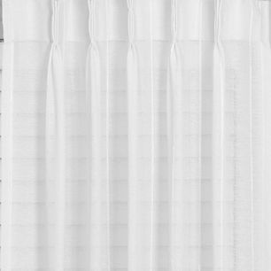 Geneva Striped Sheer Pinch Pleat Curtains